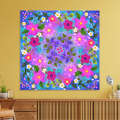 Beautiful Boho Berries und Blume Leinwanddruck (Insitu (Wohnzimmer))