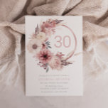 Beautiful Boho Blush 30. Geburtstag Party Einladung<br><div class="desc">Beautiful Boho Blush 30. Geburtstag Party Einladung Sehen Sie unsere Kollektion für viele weitere Einladungen und passende Artikel auch als digitale Einladung zum Download verfügbar.</div>