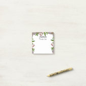Beautiful Boho Bouquet - Individuelle Name zu tun  Post-it Klebezettel (Auf Schreibtisch)