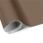 Beautiful Boho Brown Color 593b26 Geschenkpapier (Rolleneckpunkt)