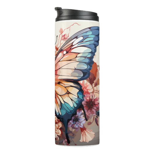 Beautiful Boho Butterfly Thermosbecher (Nach rechts gedreht)
