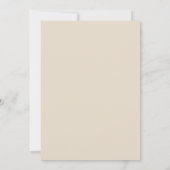 Beautiful Boho Floral All Seasons Wedding Einladung (Rückseite)