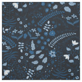 Beautiful Boho Floral Classic Blues Stoff (Muster)