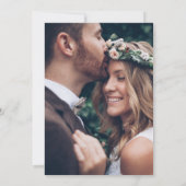 Beautiful Boho Floral on Green Foto Einladung (Rückseite)