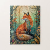 Beautiful Boho Forest Animal/Fox Puzzle (Vertikal)