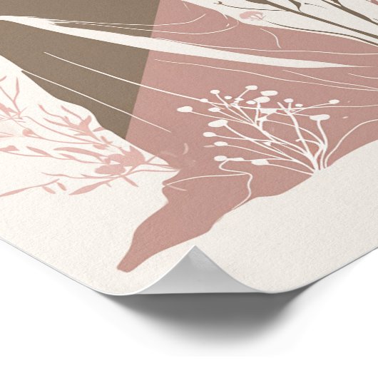 Beautiful Boho Frau Poster (Ecke)