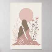 Beautiful Boho Frau Poster (Vorne)