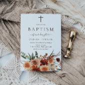 Beautiful Boho Herbst Blume Taufe Einladung