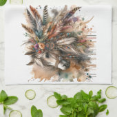 Beautiful Boho Horse Geschirrtuch (Gefaltet)