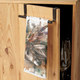 Beautiful Boho Horse  Geschirrtuch