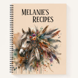 Beautiful Boho Horse  Notizblock