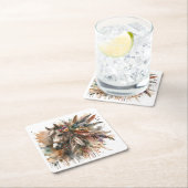 Beautiful Boho Horse  Rechteckiger Pappuntersetzer (Vor Ort)