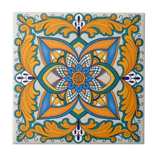 Beautiful Boho Italian Tile Fliese (Vorderseite)