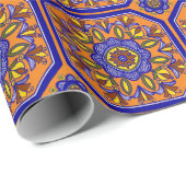 Beautiful Boho Italian Tile Geschenkpapier (Rolleneckpunkt)