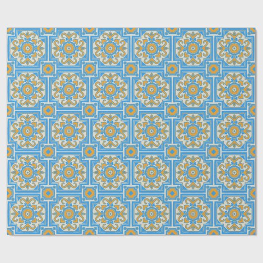 Beautiful Boho Italian Tile Geschenkpapier (Flach)