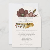 Beautiful boho neutral arch invitation einladung (Vorderseite)