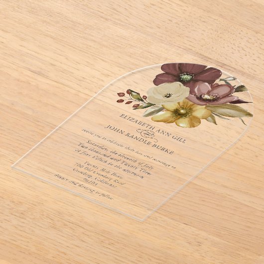 Beautiful boho neutral wedding  acryleinladungen (Ablage )