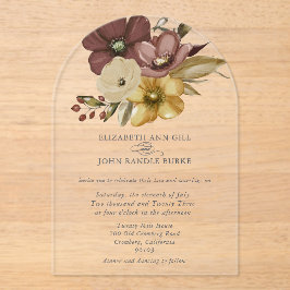 Beautiful boho neutral wedding  acryleinladungen