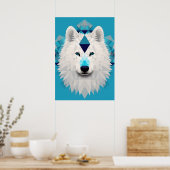 Beautiful Boho Samoyed Puppy Dog Poster (Küche)