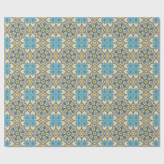 Beautiful Boho Talavera Tile Geschenkpapier (Flach)
