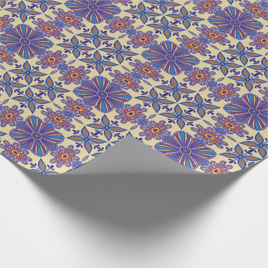 Beautiful Boho Talavera Tile Geschenkpapier (Ecke)