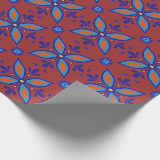 Beautiful Boho Talavera Tile Geschenkpapier (Ecke)