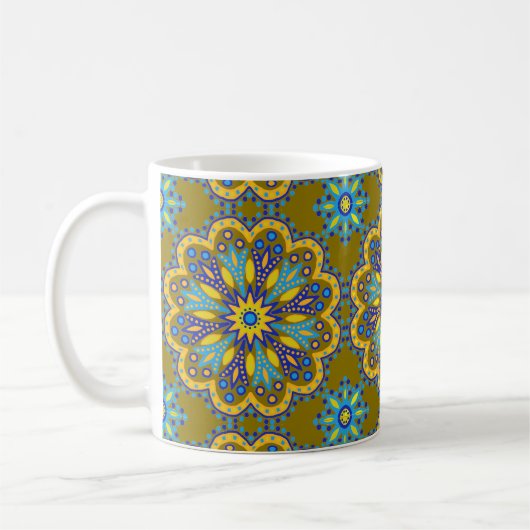 Beautiful Boho Talavera Tile Kaffeetasse (Links)