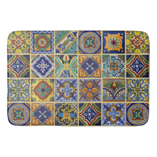 Beautiful Boho Talavera Tiles Badematte