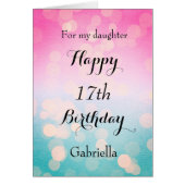 Beautiful Bokeh 17. Geburtstag Tochter (Vorne)