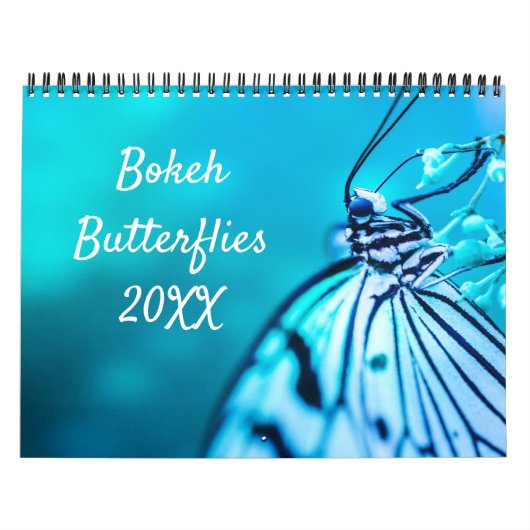 Beautiful Bokeh Butterfets Custom Foto Kalender (Titelbild)