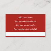 Beautiful Book Spines (Paris) Calling Card Visitenkarte (Rückseite)