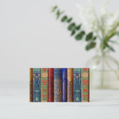 Beautiful Book Spines (Paris) Calling Card Visitenkarte (Stehend Vorderseite)