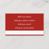 Beautiful Book Spines (Paris) Calling Card Visitenkarte (Rückseite)