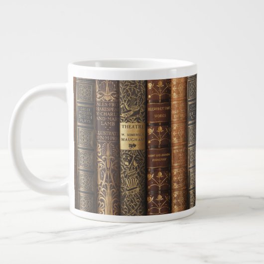 Beautiful Book Spines (Theatre) Jumbo-Tasse (Links)