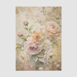 Beautiful Boquet of Pastel Flowers Background Seidenpapier