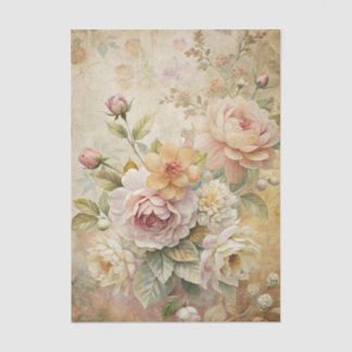 Beautiful Boquet of Pastel Flowers Background Seidenpapier