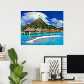 Beautiful Bora Bora, Französisch-Polynesien Poster (Heimbüro)