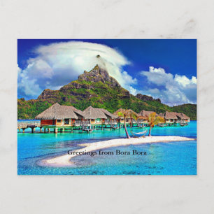 Beautiful Bora Bora, Französisch-Polynesien Postkarte