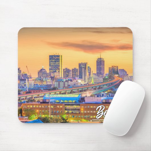 Beautiful Boston, Massachusetts, USA Mousepad (Mit Mouse)