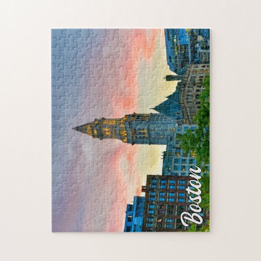 Beautiful Boston, Massachusetts, Vereinigte Staate Puzzle (Vertikal)