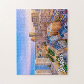 Beautiful Boston Skyline, Massachusetts, USA Puzzle (Vertikal)