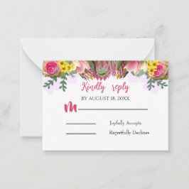 Beautiful Botanical Floral Garden Repair Card Mitteilungskarte