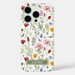 Beautiful Botanical Wildflowers Name  iPhone 16 Pro Hülle