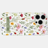 Beautiful Botanical Wildflowers Name Case-Mate iPhone Hülle (Rückseite (Horizontal))