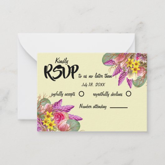 Beautiful Botanischer Blumengarten UAWG Mitteilungskarte (Vorderseite)