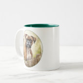 Beautiful Boxer Dog Zweifarbige Tasse (Vorderseite Links)