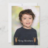 Beautiful Boy Familie Weihnachten Party Foto Einladung (Vorderseite)