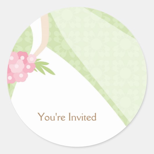 Beautiful Bride - Umschlag Aufkleber (Vorderseite)