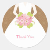 Beautiful Bride - Umschlag Aufkleber (Vorderseite)