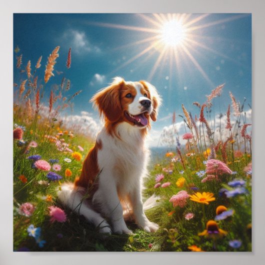 Beautiful Brittany Spaniel Poster (Vorne)